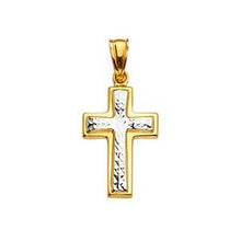 Load image into Gallery viewer, 14K Yellow Gold 13mm Cross Pendant