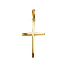 Load image into Gallery viewer, 14K Yellow Gold 15mm Cross Pendant