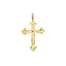 Load image into Gallery viewer, 14K Yellow Gold 15mm Cross Pendant