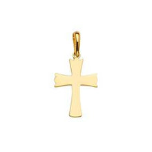 Load image into Gallery viewer, 14K Yellow Gold 12mm Cross Pendant