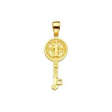 Load image into Gallery viewer, 14k Yellow Gold 8mm San Benito Key Pendant