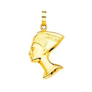 14K Yellow Gold 11mm Pharaoh Pendant
