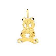 Load image into Gallery viewer, 14K Yellow Gold 12mm Bear Pendant