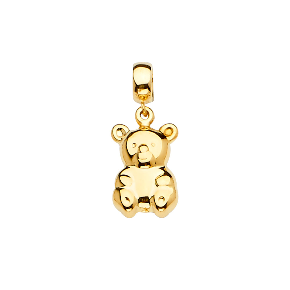 14K Yellow Bear Charm for Mix and Match Bracelet