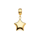 14K Yellow Star Charm for Mix and Match Bracelet