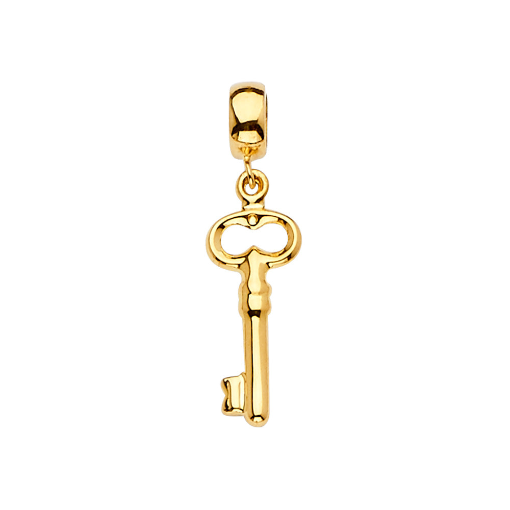 14K Yellow Key Charm for Mix and Match Bracelet