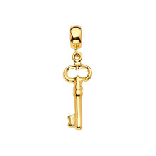 Load image into Gallery viewer, 14K Yellow Key Charm for Mix and Match Bracelet