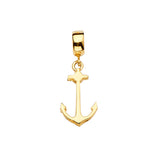 14K Yellow Anchor Charm for Mix and Match Bracelet