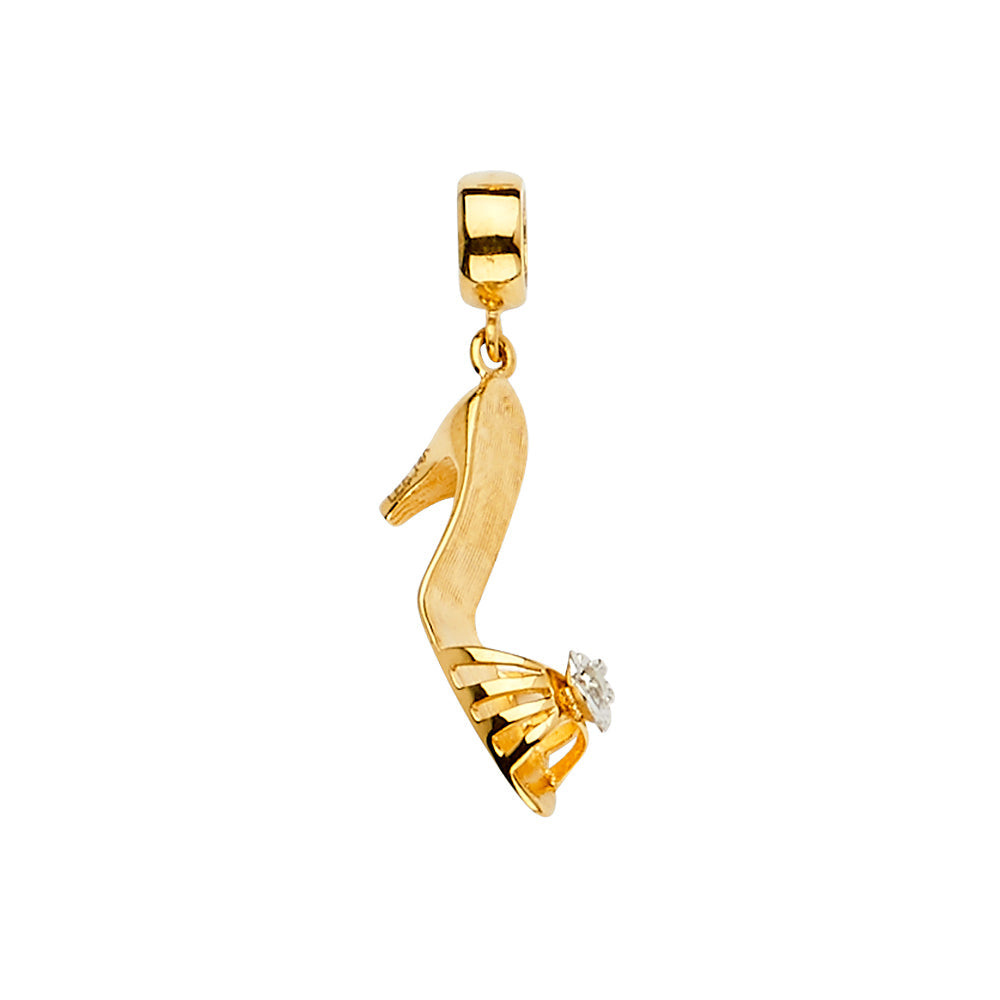 14K Yellow Shoe Charm for Mix and Match Bracelet