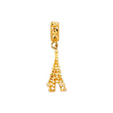 14K Yellow Effiel Charm for Mix and Match Bracelet