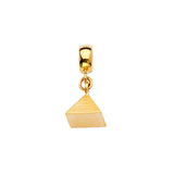 14K Yellow Pyramid Charm for Mix and Match Bracelet