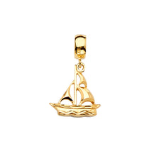 Load image into Gallery viewer, 14K Yellow Boat Charm for Mix and Match Bracelet
