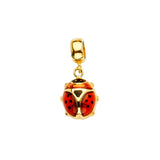 14K Yellow Lady Bug Charm for Mix and Match Bracelet