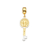 14K Twotone San Benito Charm for Mix and Match Bracelet