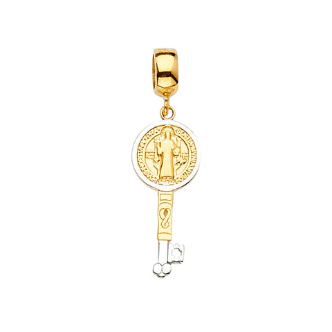 14K Twotone San Benito Charm for Mix and Match Bracelet