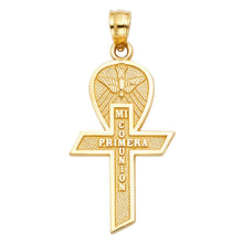 Load image into Gallery viewer, 14K Yellow Gold 15mm Cross Religious Pendant