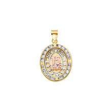 Load image into Gallery viewer, 14K Tricolor Gold 15 Anos pendant