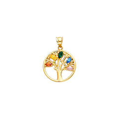 14K Yellow Gold Tree Of Life Pendant