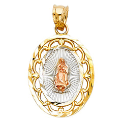 14K Tricolor RELIGIOUS PENDANT