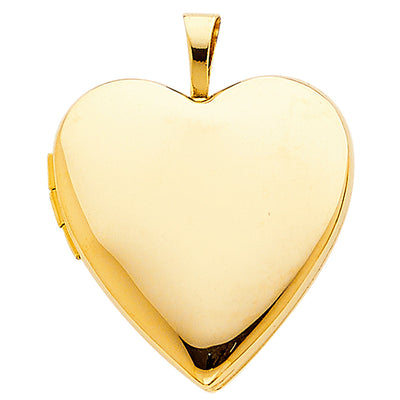14K Yellow HEART LOCKET Pendant 3.1grams