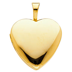 14K Yellow HEART LOCKET Pendant 2.1grams