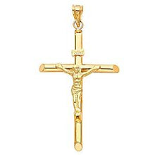 Load image into Gallery viewer, 14K Yellow Gold 37mm Religious Crucifix Pendant