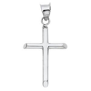 14K Yellow Gold 17mm Cross Religious Pendant