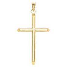 Load image into Gallery viewer, 14K Yellow Gold 31mm Cross Religious Pendant
