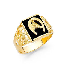 Load image into Gallery viewer, 14K Yellow Gold Onyx Men&#39;s Ring - silverdepot