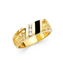 Load image into Gallery viewer, 14K Yellow Gold Onyx Men&#39;s Ring - silverdepot