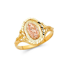 Load image into Gallery viewer, 14K Two Tone 13mm Our Lady of Guadalupe Ring - silverdepot
