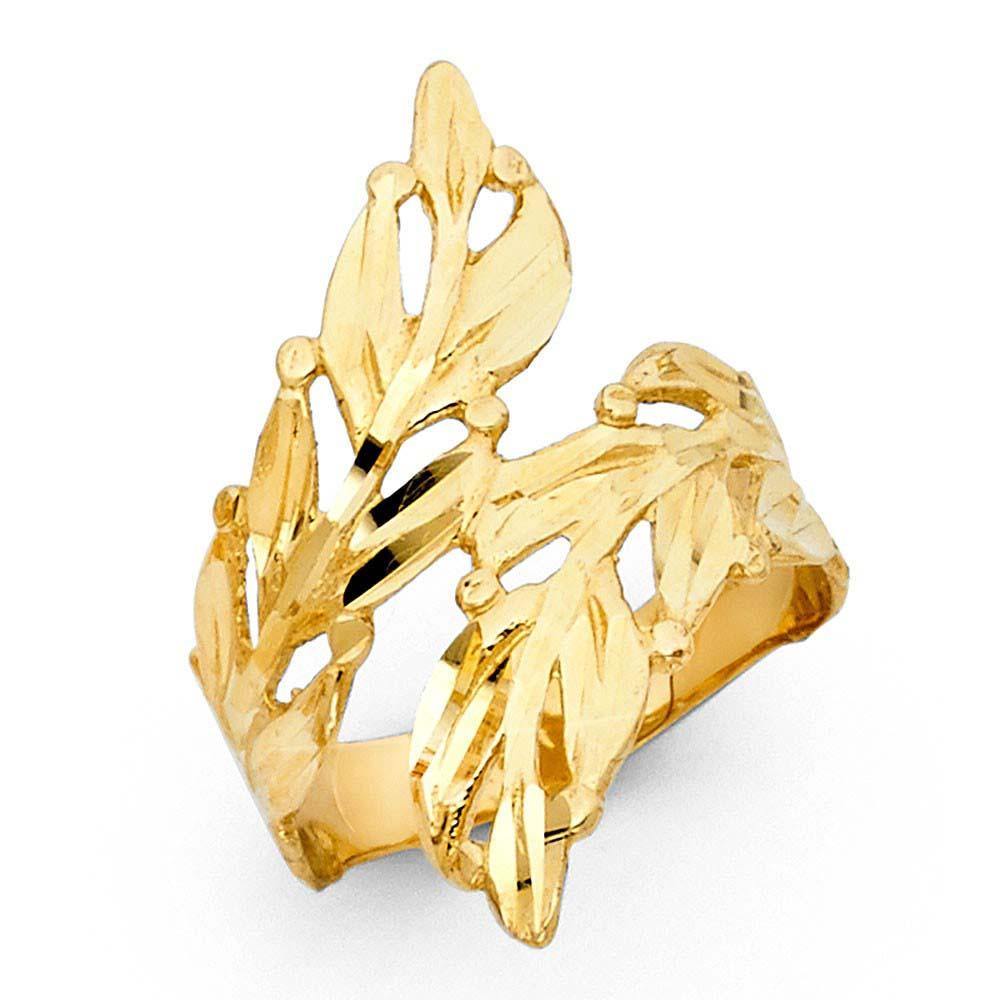 14K Yellow Gold 28mm Assorted Fancy Ring - silverdepot