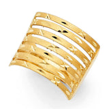 14K Yellow Gold 18mm Semanario Ring