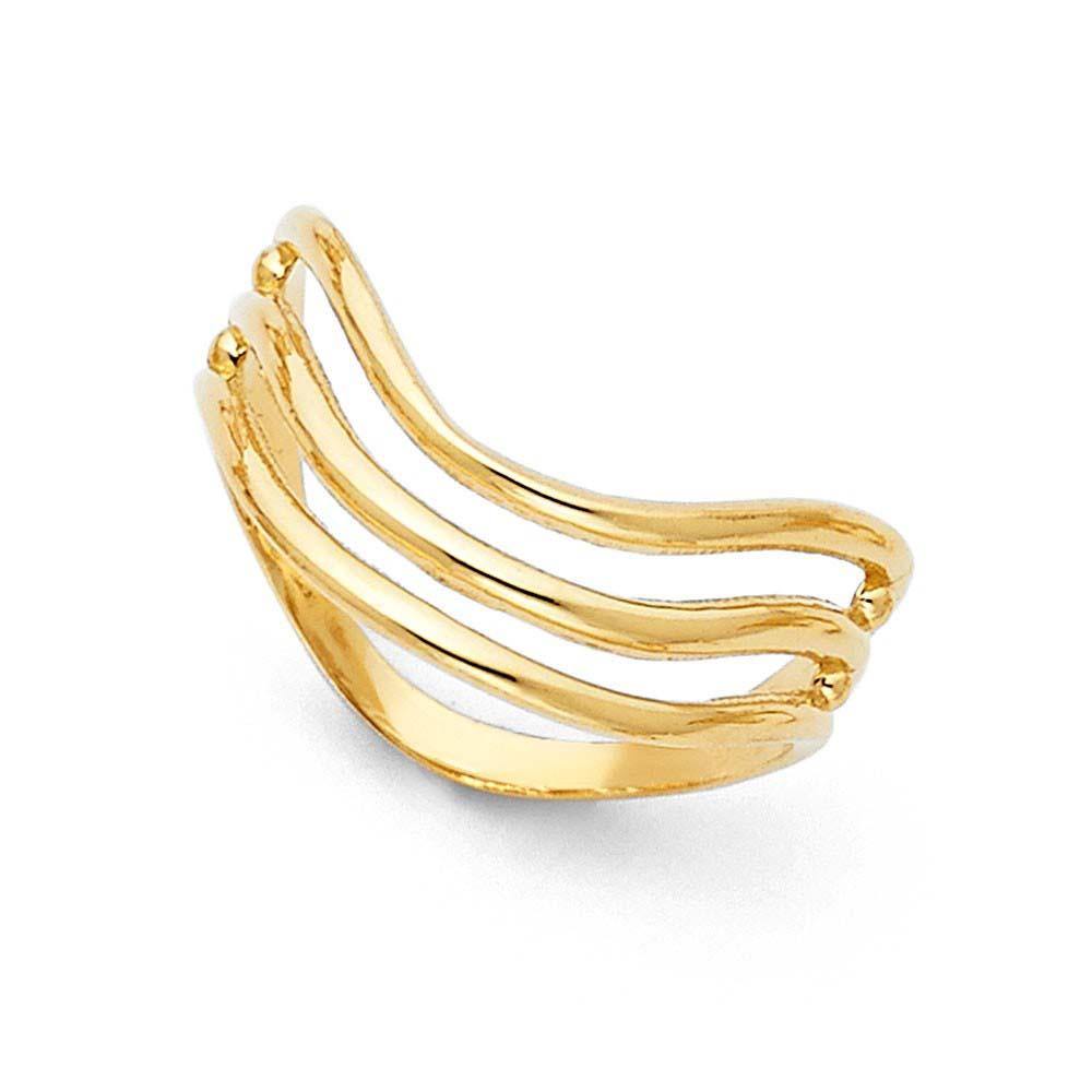 14K Yellow Gold 6mm Semanario Ring - silverdepot