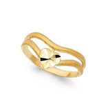 14K Yellow Gold 9mm Semanario Thumb Ring