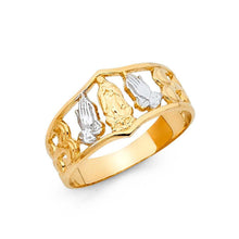 Load image into Gallery viewer, 14K Two Tone 10mm Religious Ring - silverdepot