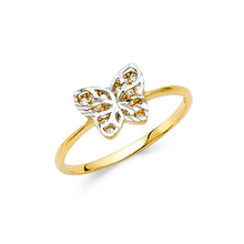 Load image into Gallery viewer, 14K Yellow Gold CZ Fancy Ring