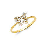 14K Yellow Gold CZ Fancy Ring