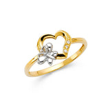 14K Two Tone Fancy Ring