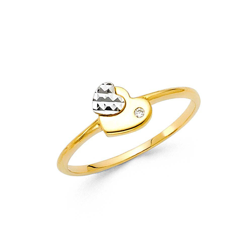 14K Two Tone Fancy Ring