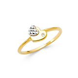 14K Two Tone Fancy Ring