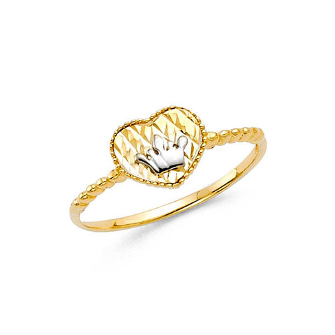 14K Two Tone Fancy Ring