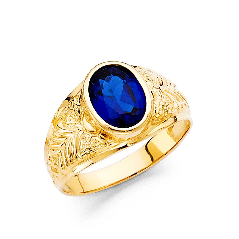 14K Yellow CZ Ring 3grams