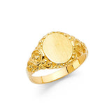14K Yellow Gold 11mm Plain Ring