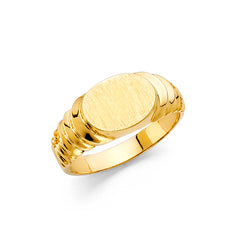 14K Yellow JUNIOR SIGNET Ring 2.9grams
