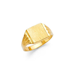 14K Yellow Gold 7mm CZ Babies Ring