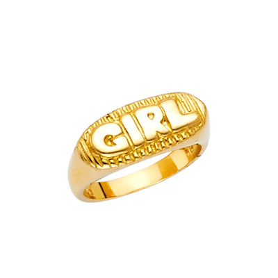 14K Yellow BABIES Ring 1.3grams