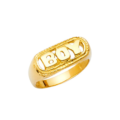 14K Yellow BABIES Ring 1.3grams