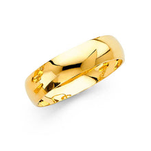 Load image into Gallery viewer, 14K Yellow Gold 6mm Fancy Ladies Wedding Band