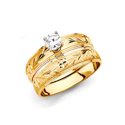 14k Yellow Gold 4mm Ladies Wedding Ring--Wedding Band and Engagement Rings are sold Separately